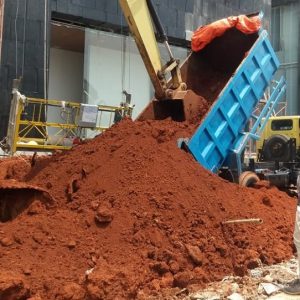 proses pengurugan tanah